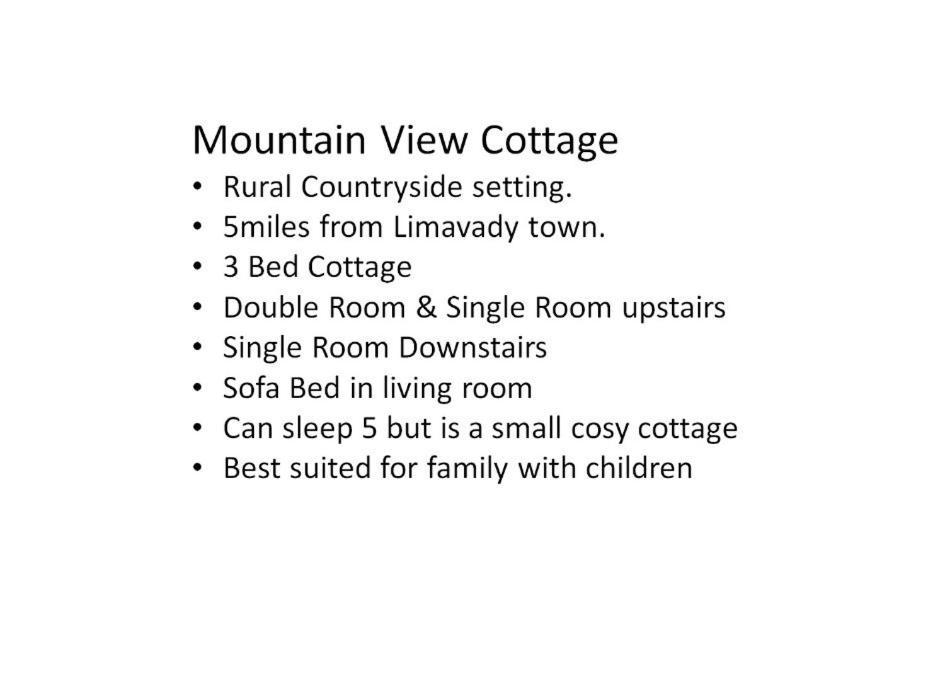 Mountain View Cottage Limavady Exterior foto